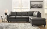 Valderno Fog 2-Piece Sectional With Chaise - Ella Furniture