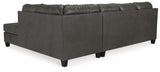 Valderno Fog 2-Piece Sectional With Chaise - Ella Furniture