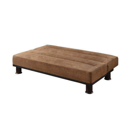 Callie Brown Contemporary Solid Wood And Plywood Microfiber Fabric Upholstery Elegant Lounger - Ella Furniture