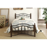 Averny Black Modern Contemporary Traditional Metal Twin Platform Bed - Ella Furniture