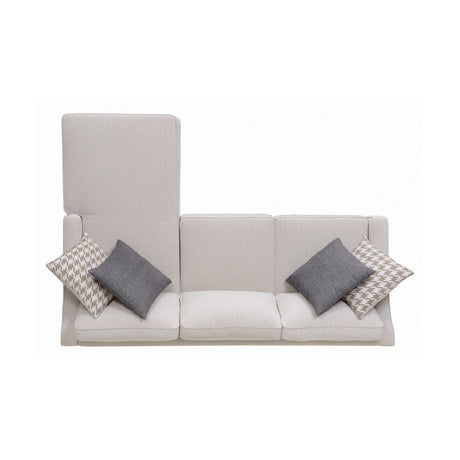 Mcloughlin Upholstered Sectional Cream - Ella Furniture