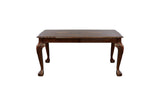 Norwich Dark Cherry Finish Sleek Traditional Fabric Upholstery Seat Rectangular Dining Room Set - Ella Furniture