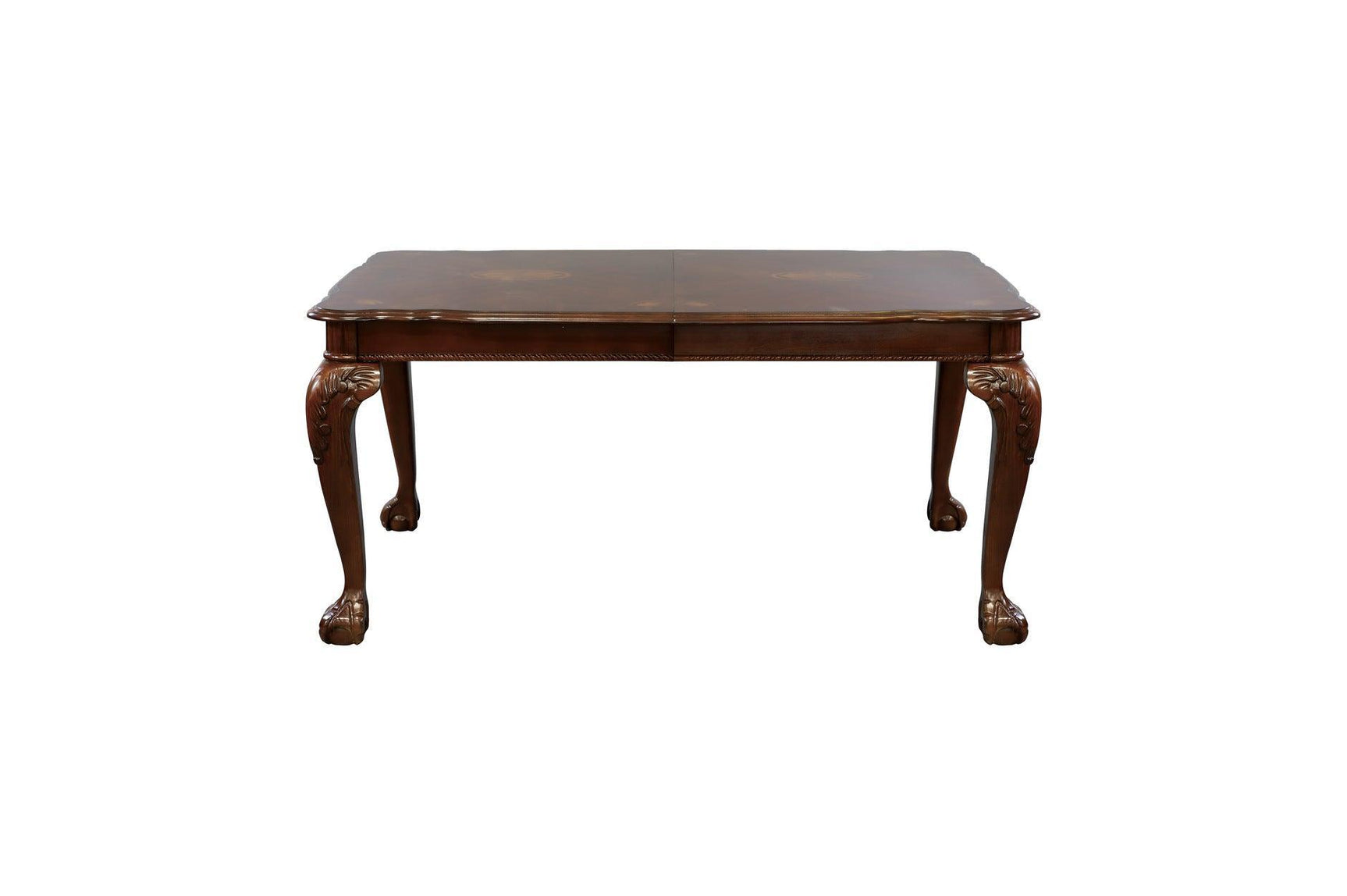 Norwich Dark Cherry Finish Sleek Traditional Fabric Upholstery Seat Rectangular Dining Room Set - Ella Furniture