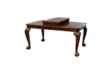 Norwich Dark Cherry Finish Sleek Traditional Fabric Upholstery Seat Rectangular Dining Room Set - Ella Furniture