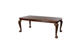Norwich Dark Cherry Finish Sleek Traditional Fabric Upholstery Seat Rectangular Dining Room Set - Ella Furniture