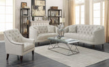 Avonlea Sloped Arm Upholstered Sofa Trim Grey - Ella Furniture