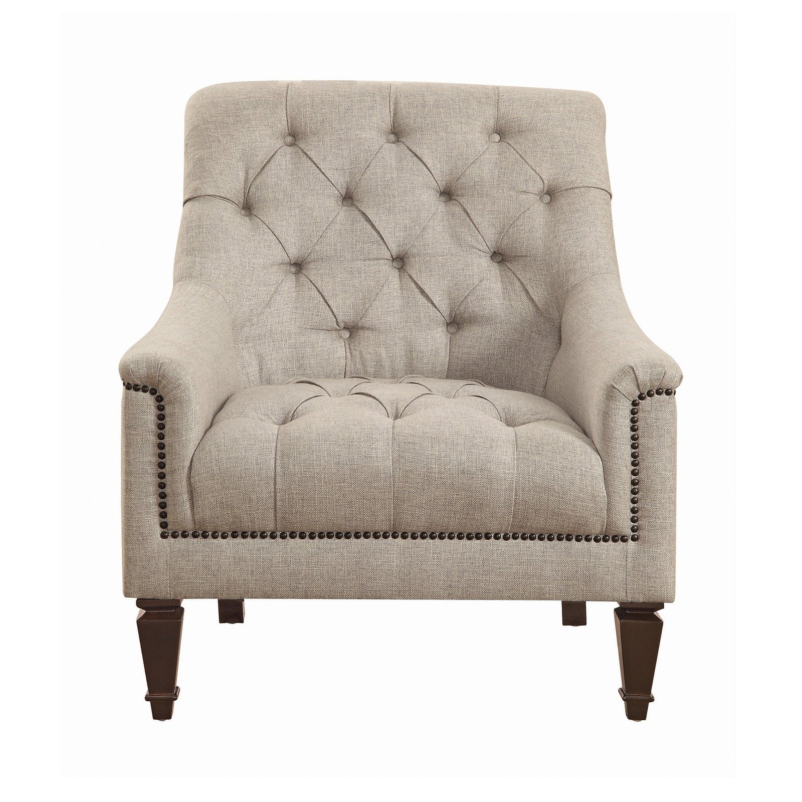 Avonlea Sloped Arm Upholstered Chair Grey - Ella Furniture