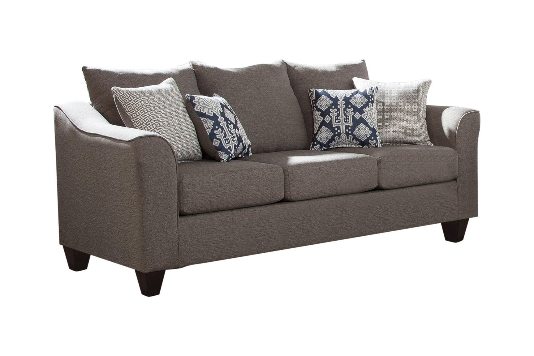 Salizar Flared Arm Chair Grey - Ella Furniture