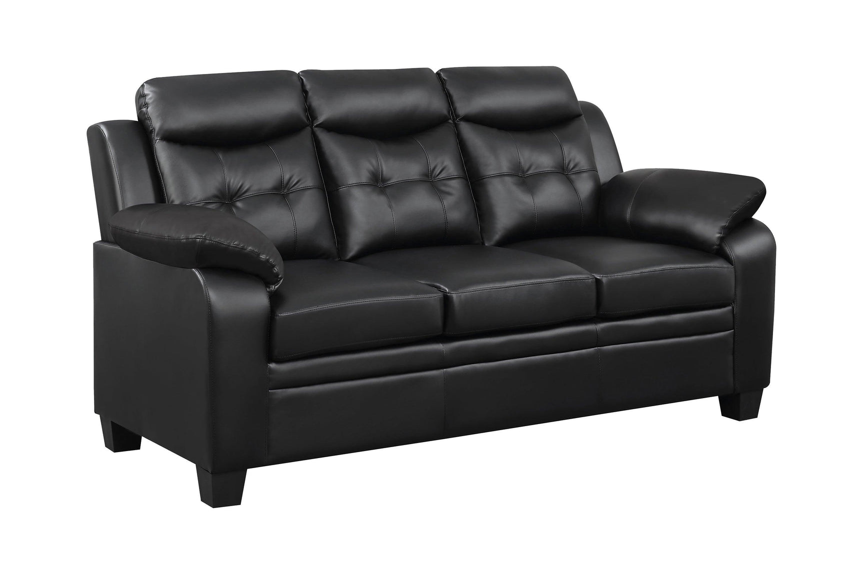 Finley Tufted Upholstered Chair Black - Ella Furniture