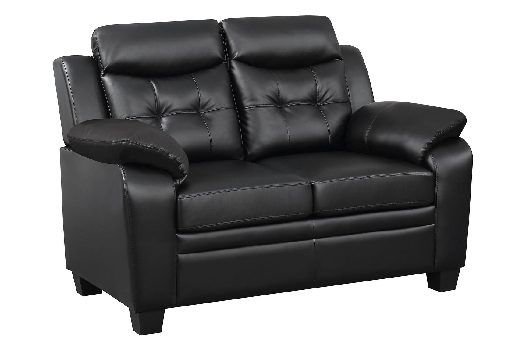 Finley Tufted Upholstered Sofa Black - Ella Furniture