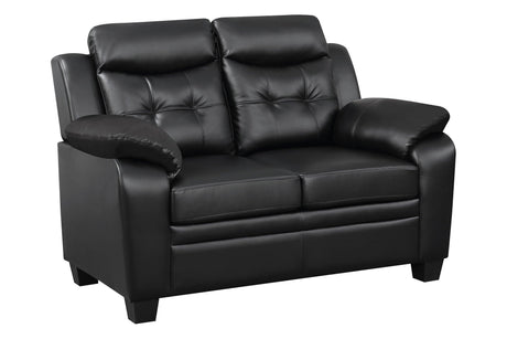 Finley Tufted Upholstered Sofa Black - Ella Furniture