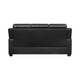 Finley Tufted Upholstered Sofa Black - Ella Furniture
