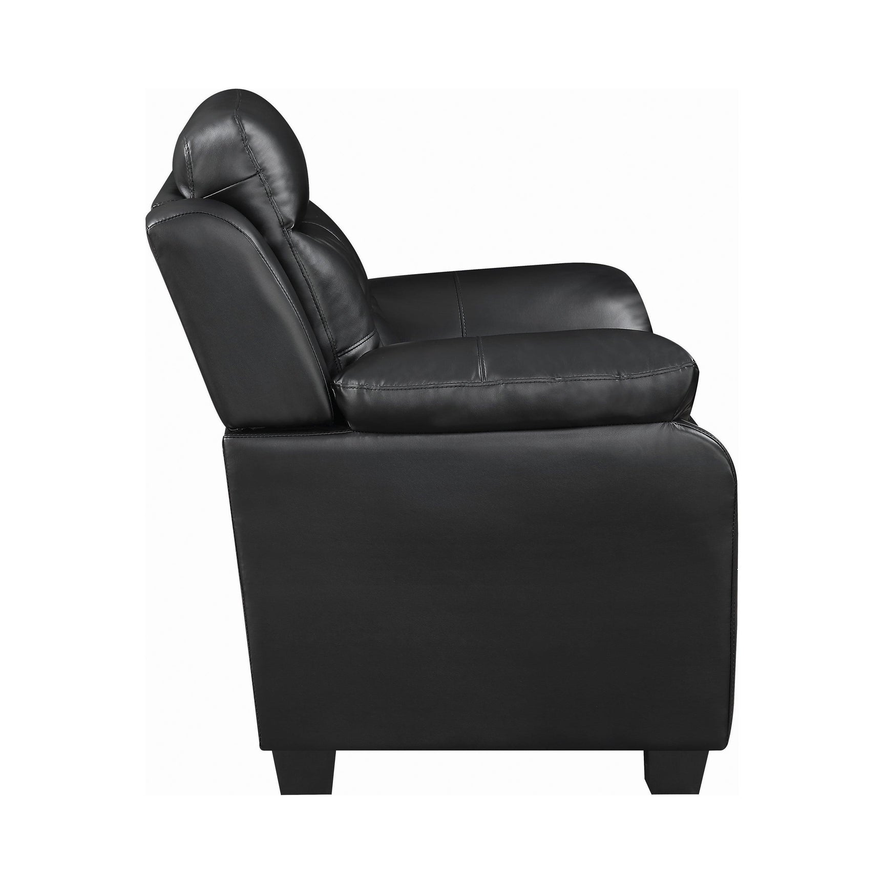 Finley Tufted Upholstered Sofa Black - Ella Furniture
