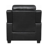 Finley Tufted Upholstered Chair Black - Ella Furniture