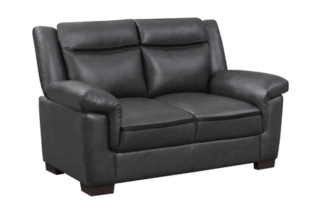 Arabella Pillow Top Upholstered Sofa Grey - Ella Furniture