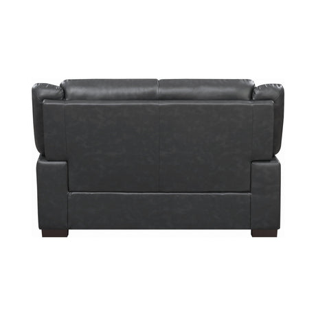 Arabella Pillow Top Upholstered Loveseat Grey - Ella Furniture