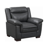 Arabella Pillow Top Upholstered Loveseat Grey - Ella Furniture