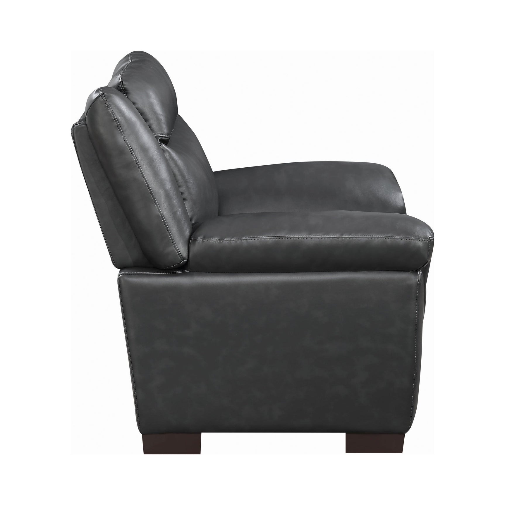 Arabella Pillow Top Upholstered Chair Grey - Ella Furniture