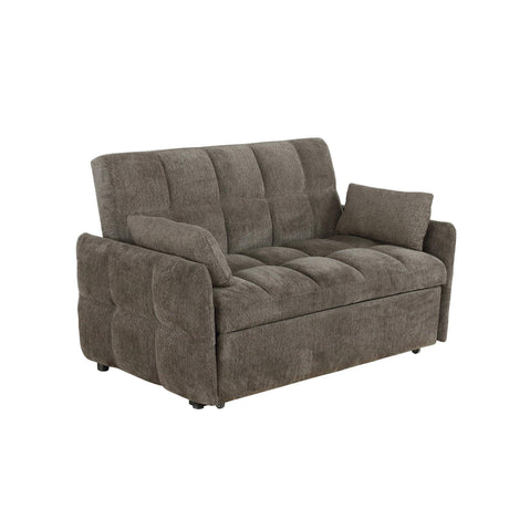 Cotswold Tufted Cushion Sleeper Sofa Bed Brown - Ella Furniture