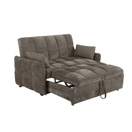 Cotswold Tufted Cushion Sleeper Sofa Bed Brown - Ella Furniture