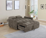Cotswold Tufted Cushion Sleeper Sofa Bed Brown - Ella Furniture