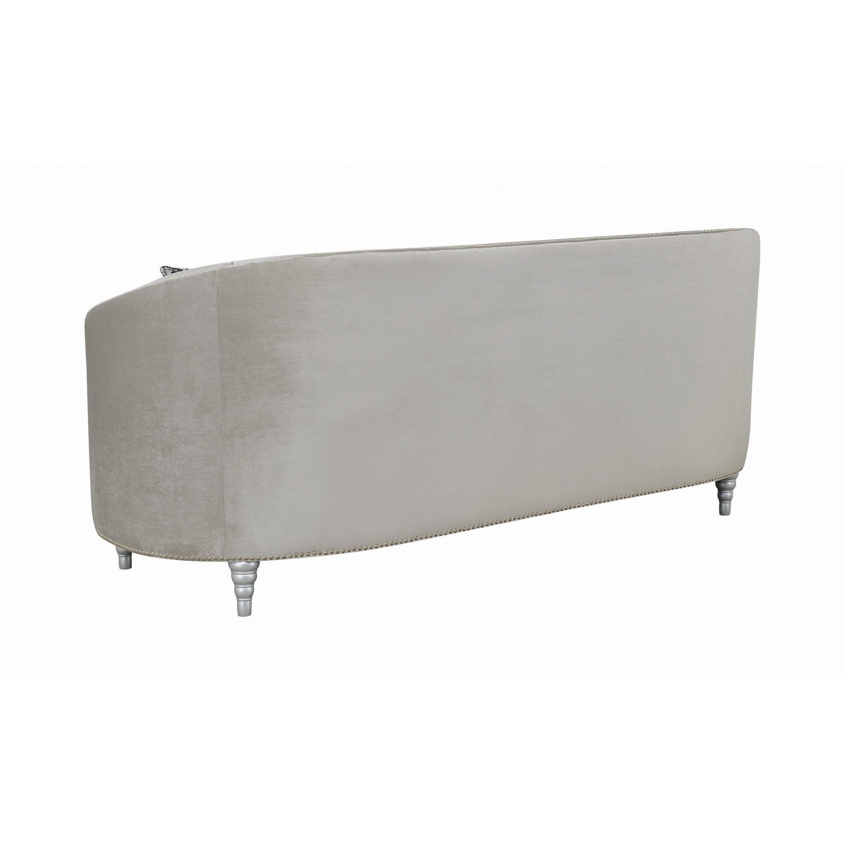 Avonlea Sloped Arm Tufted Sofa Grey - Ella Furniture