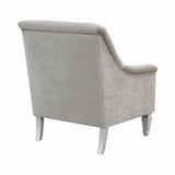 Avonlea Sloped Arm Tufted Chair Grey - Ella Furniture