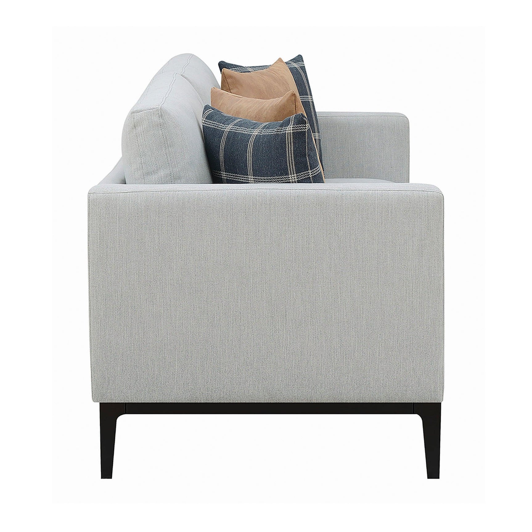 Apperson Cushioned Back Sofa Light Grey - Ella Furniture