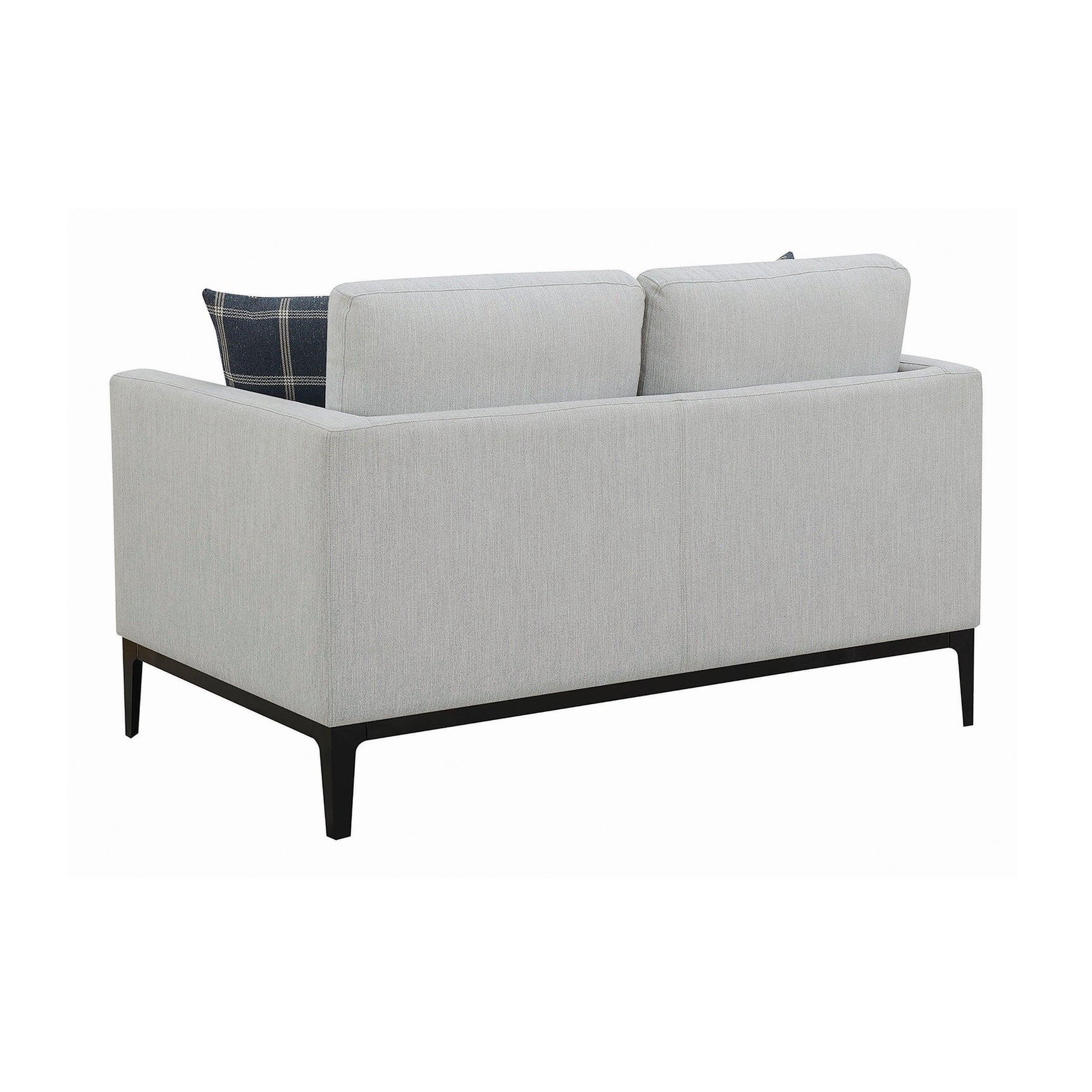 Apperson Cushioned Back Loveseat Light Grey - Ella Furniture