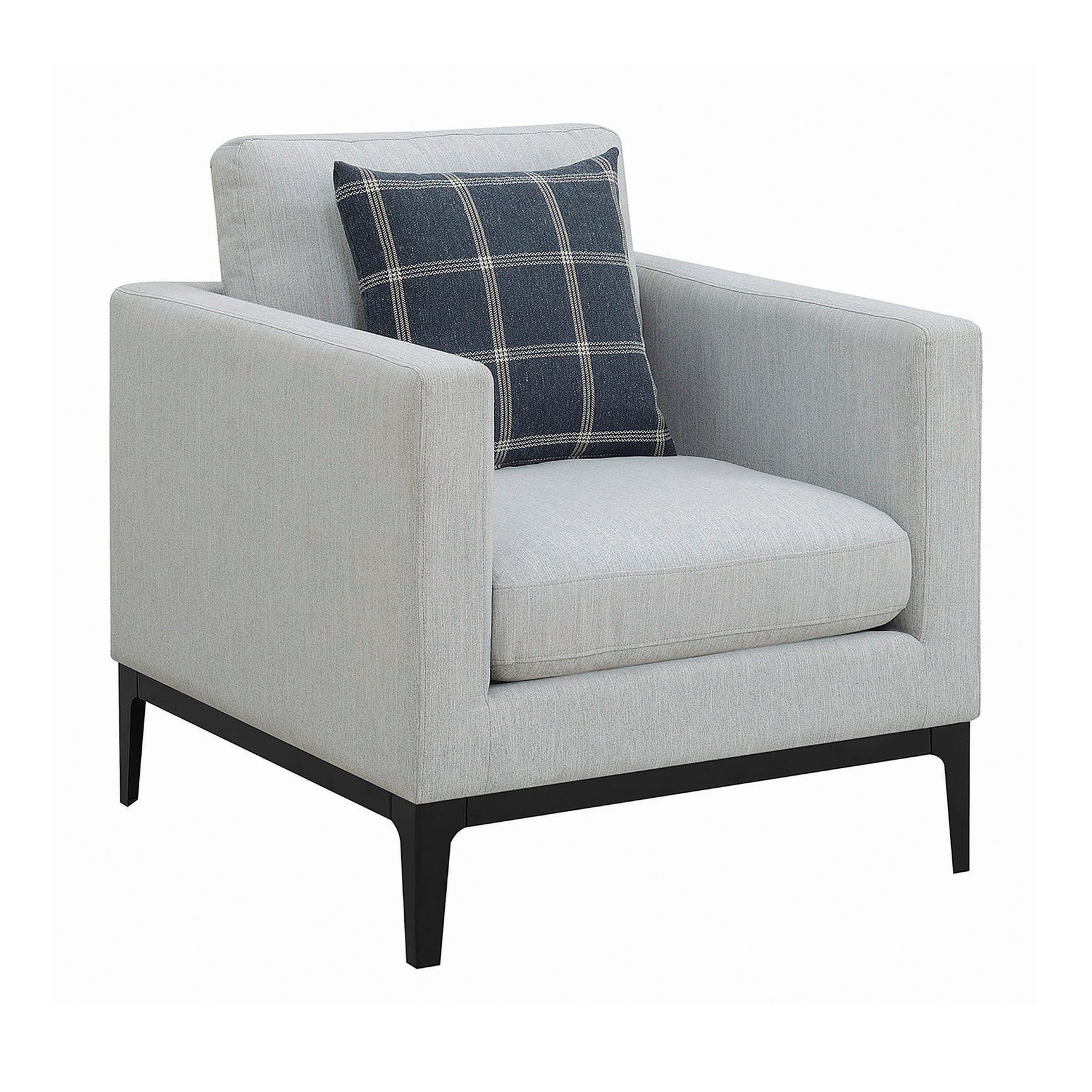 Apperson Cushioned Back Sofa Light Grey - Ella Furniture