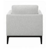 Apperson Cushioned Back Arm Chair Light Grey - Ella Furniture