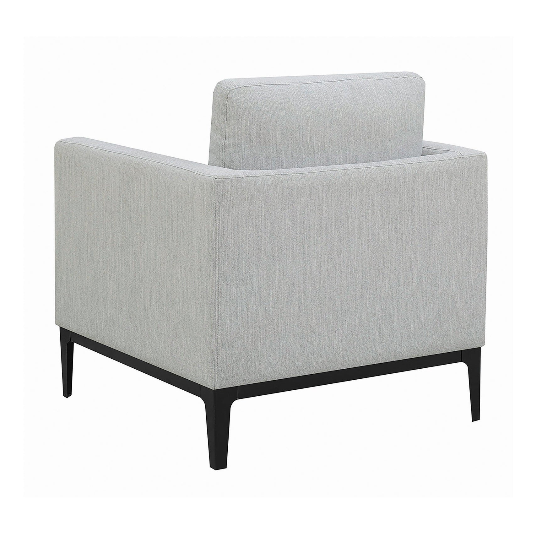 Apperson Cushioned Back Arm Chair Light Grey - Ella Furniture