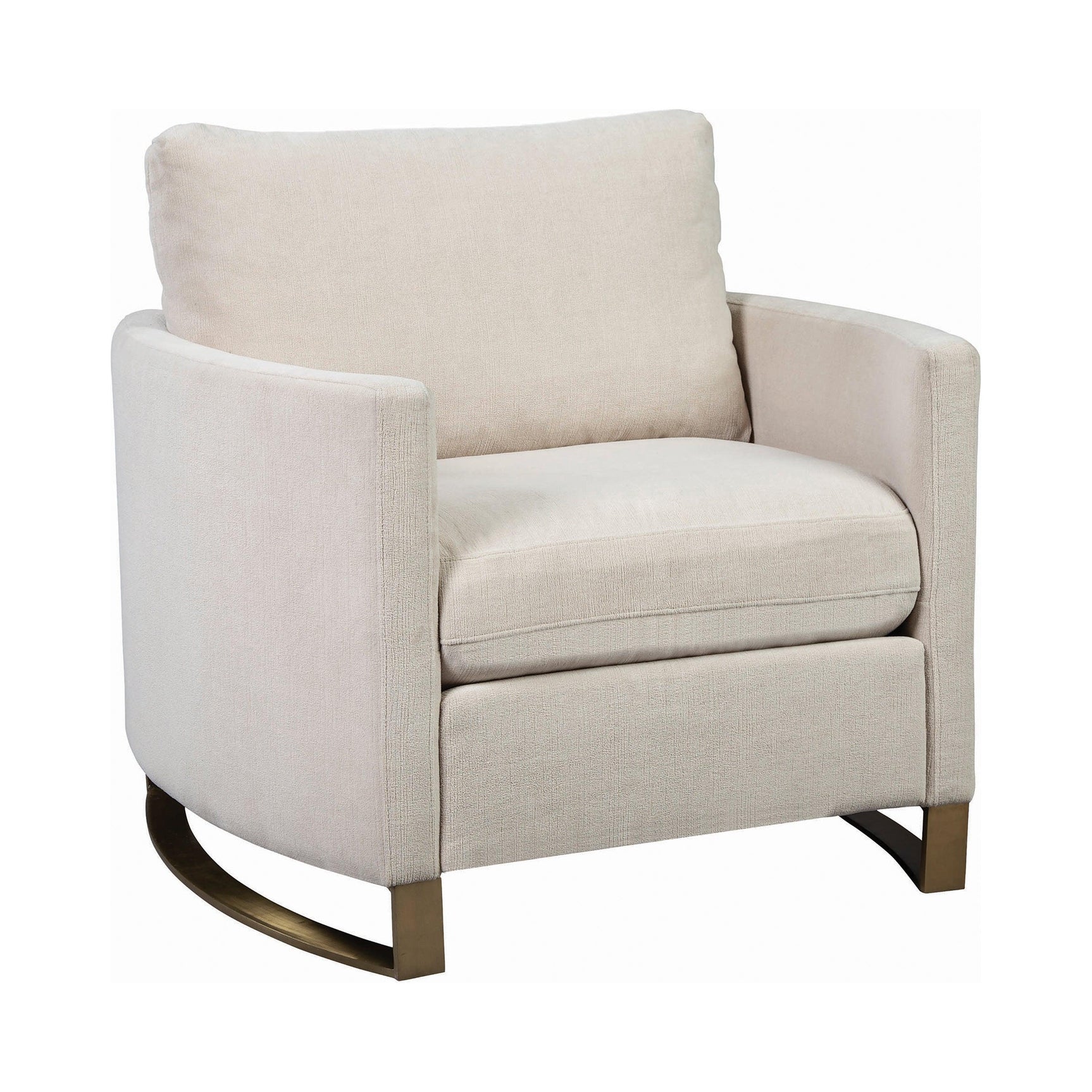 Corliss Upholstered Arched Arms Sofa Beige - Ella Furniture