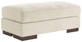 Maggie Birch Chenille Ottoman - Ella Furniture