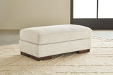 Maggie Birch Chenille Ottoman - Ella Furniture