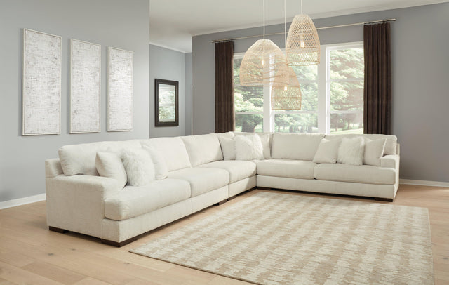 Zada Ivory 4-Piece Sectional - Ella Furniture