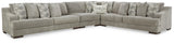 Bayless Smoke 4-Piece Sectional - Ella Furniture