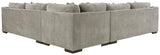 Bayless Smoke 3-Piece Sectional - Ella Furniture