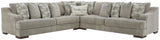 Bayless Smoke 3-Piece Sectional - Ella Furniture