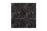 Olney Black Transitional Metal Faux Leather Seat And Faux Marble Top Rectangular Dining Room Set - Ella Furniture