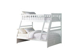 Galen White Transitional Solid Wood Youth Twin Over Twin Storage With Two Under Bed Options Bed - Ella Furniture
