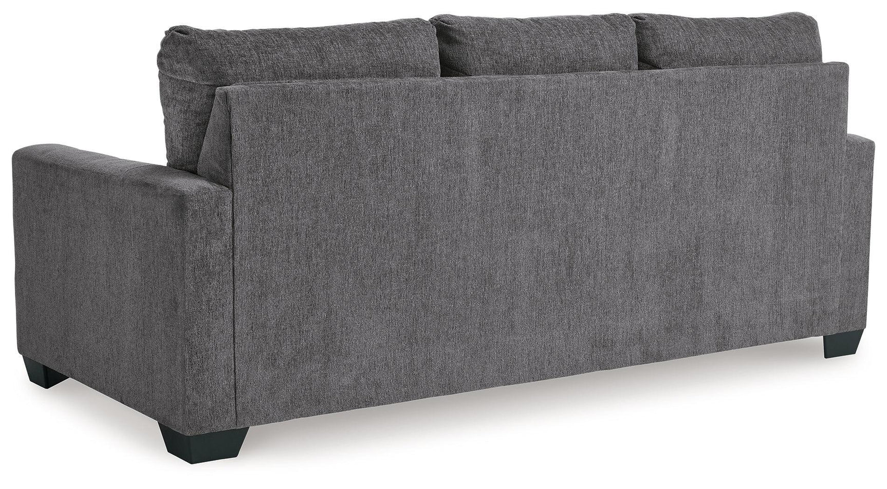 Rannis Pewter Chenille Queen Sofa Sleeper - Ella Furniture