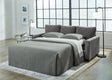 Rannis Pewter Chenille Queen Sofa Sleeper - Ella Furniture