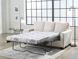 Rannis Snow Chenille Full Sofa Sleeper - Ella Furniture