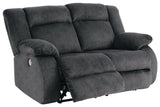 Burkner Marine Velvet Power Reclining Loveseat - Ella Furniture