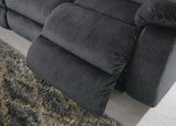 Burkner Marine Velvet Power Reclining Sofa - Ella Furniture