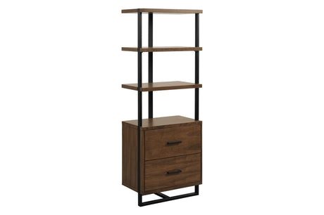 Sedley Dark Modern Contemporary Sleek Metal Walnut Veneer Storage Tv Stand - Ella Furniture