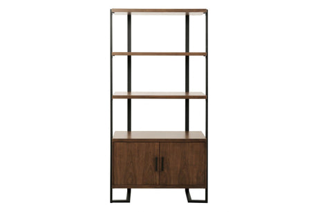 Sedley Dark/Brown Modern Transitonal Contemporary Wood Metal Walnut Veneer Side Chair - Ella Furniture