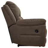 Next-gen Gaucho Espresso Microfiber Reclining Sofa - Ella Furniture