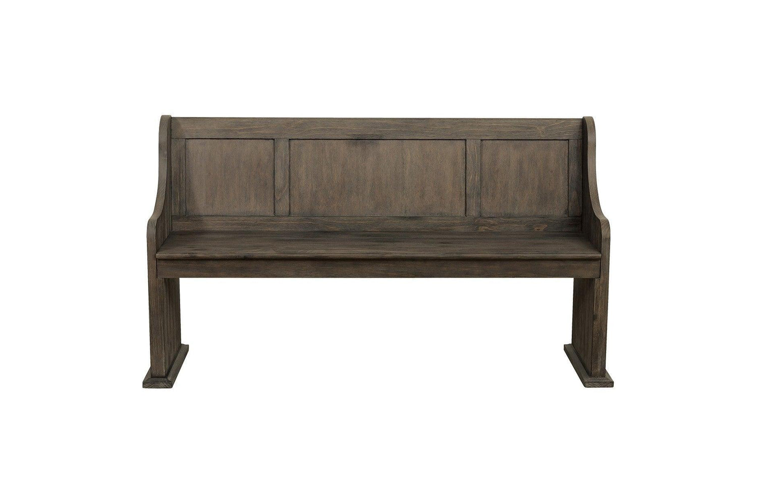 Toulon Dark Oak Rustic Finish Classic Solid Wood Rectangular Dining Set - Ella Furniture